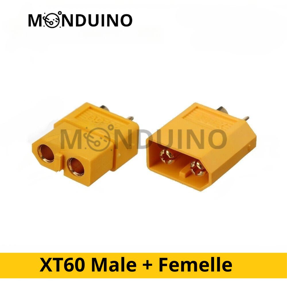 Lot 5 Paires JST Micro Connecteur 1.25mm JST 3 Pins Mâle Femelle 28AWG –  MONDUINO