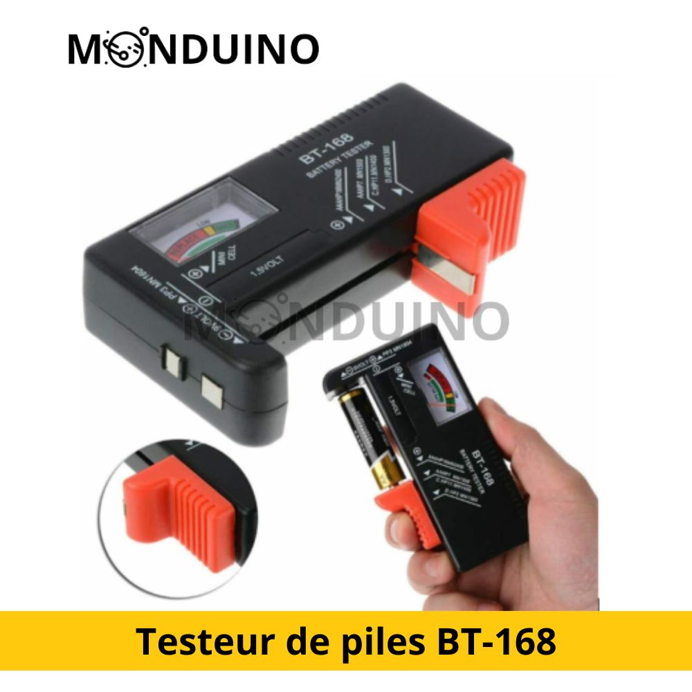 Testeur de piles VOLTCRAFT BT-501 plage de mesure (testeur de pile) 1,2 V,  1,5 V, 3 V, 6 V, 3,7 V, 9 V, 12 V - Conrad Electronic France