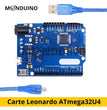 Carte Leonardo Module ATmega32U4 avec Usb-Câble, 5V, 16MHz, Compatible IDE Arduino