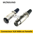 Connecteur XLR Mâle et Femelle 5 pins - Fiche 5 broches