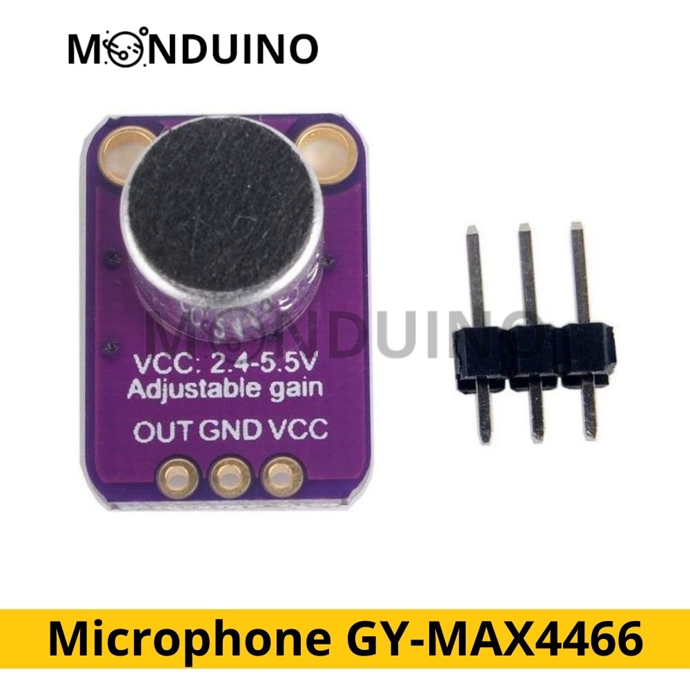 Microphone GY-MAX4466 Capteur avec Gain réglable & Mikrofonverstärker GY-Max4466 Modul