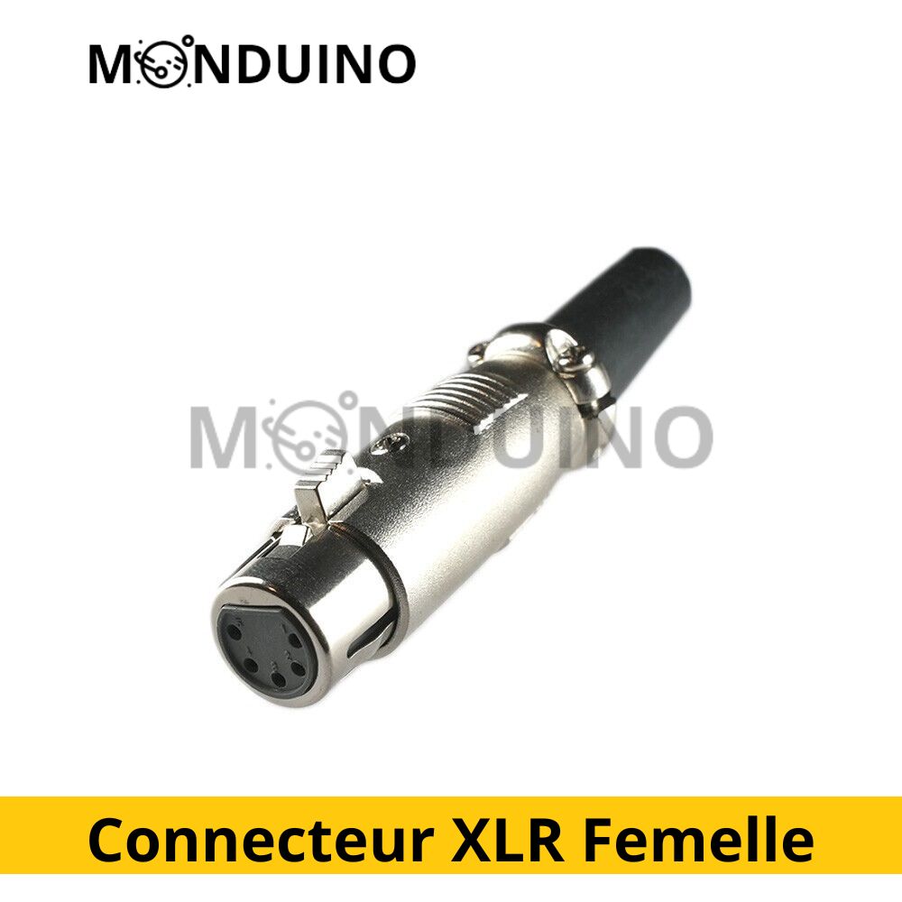 Connecteur XLR Mâle et Femelle 5 pins - Fiche 5 broches