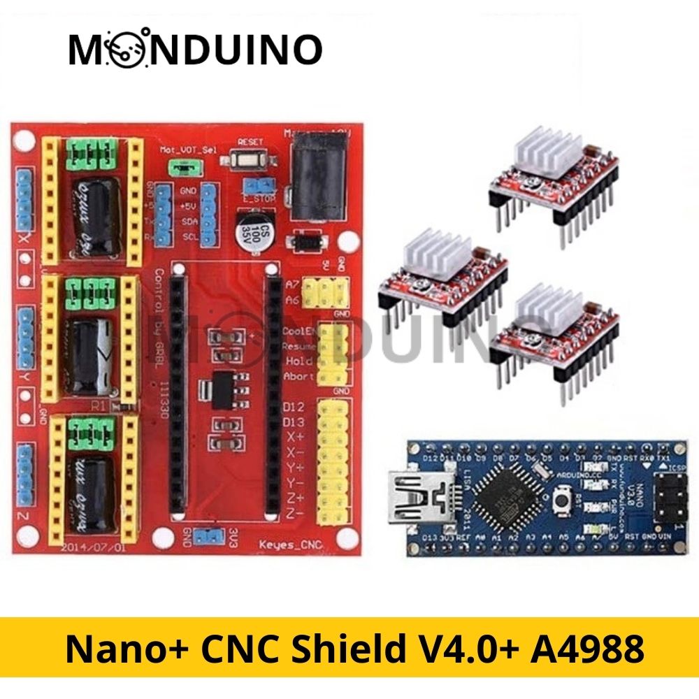 Kit Arduino Nano & CNC Shield V4.0 & A4988 Driver