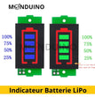 Indicateur Batterie LiPo 18650 1S 2S 3S 4S 5S 6S 7S 8S - Capacité niveau Lithium