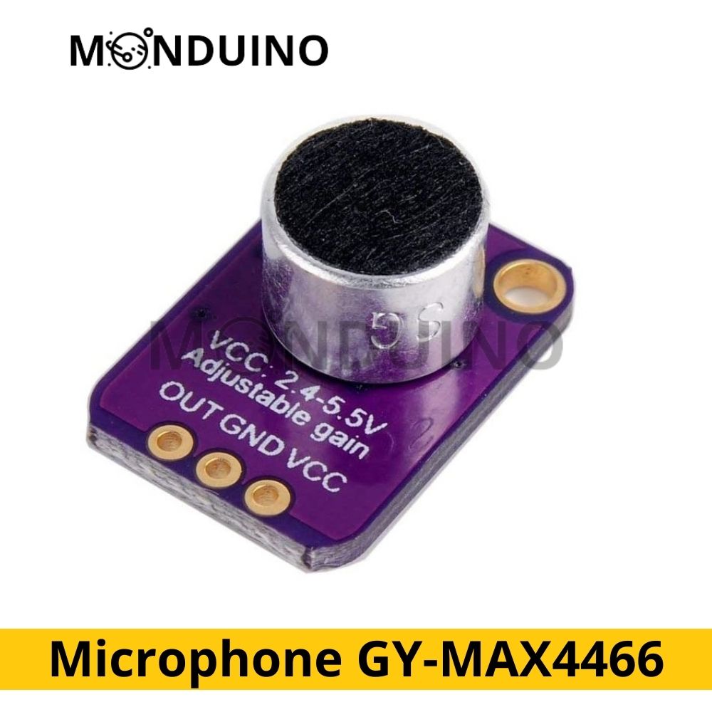 Microphone GY-MAX4466 Capteur avec Gain réglable & Mikrofonverstärker GY-Max4466 Modul