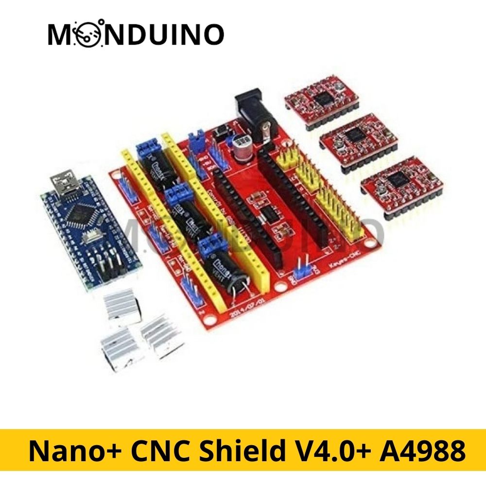 Kit Arduino Nano & CNC Shield V4.0 & A4988 Driver