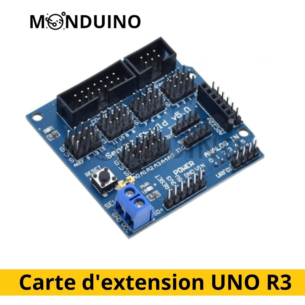 Carte d'extension UNO R3 Sensor Shield V5.0 pour système Arduino Genuino V 5.0 Sensor expansion board