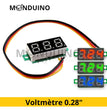 Mini voltmètre numérique digital 0.28" 2.5-40V DC module afficheur tension LED