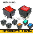 KCD4 Interrupteur à bascule 31x25mm 230V 16A - 4 et 6 pins à voyant encastrable