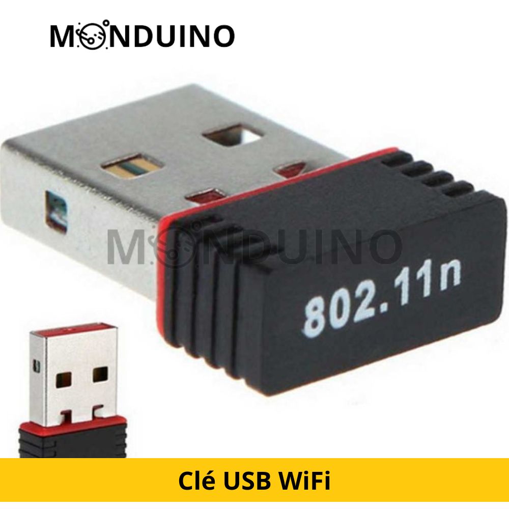 Clé USB WiFi Adaptateur Sans Fil Dongle Wireless Antenne Intégrée Ethernet