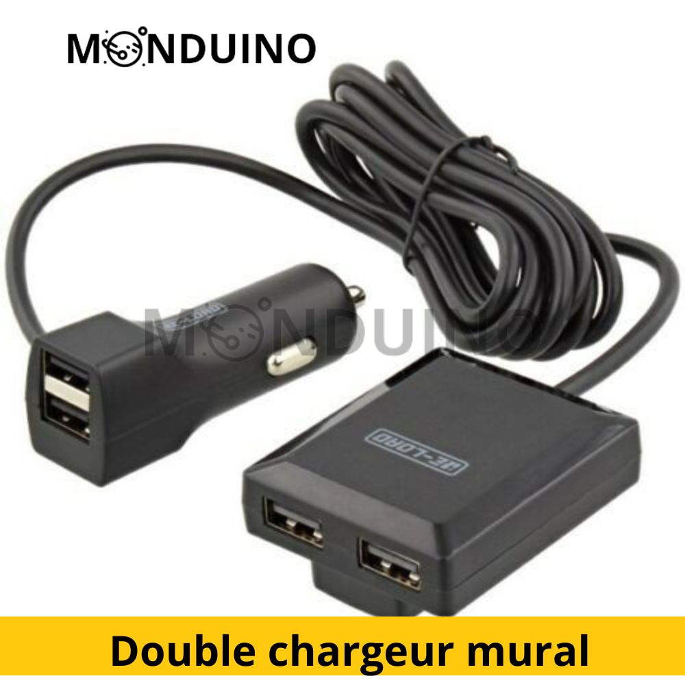 Double chargeur mural USB Re-load