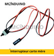 Interrupteur de remplacement pour carte mère ATX On / Off / Reset PC 50cm 5059Z