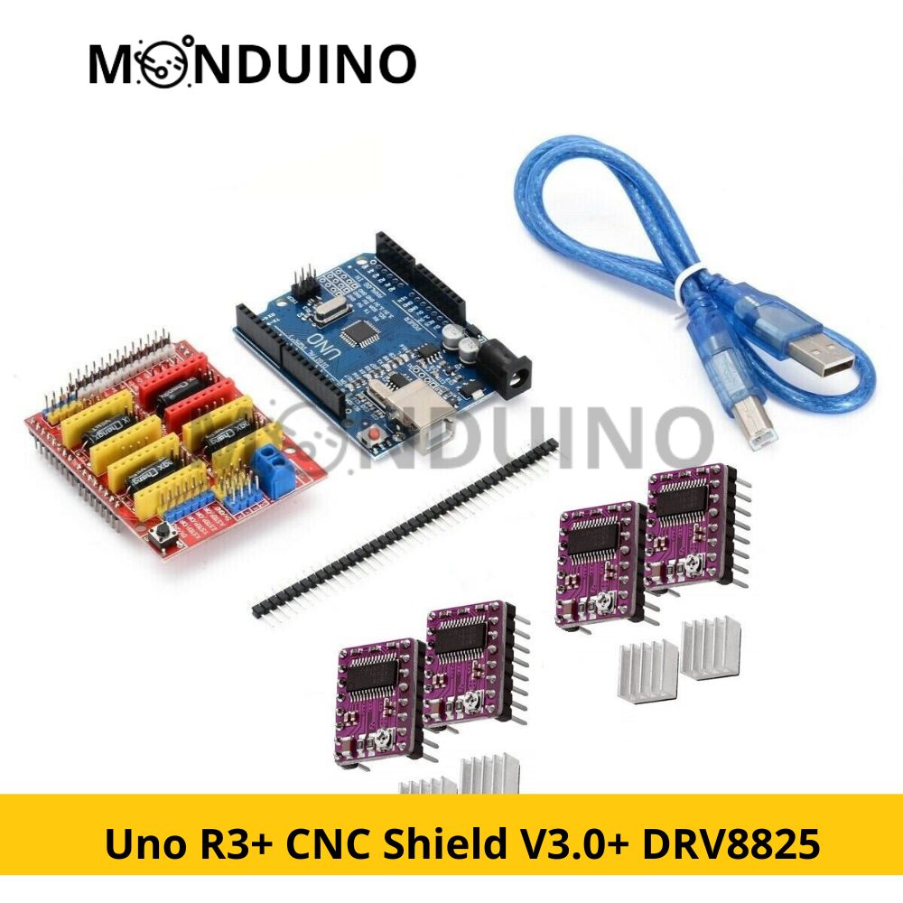 Kit Arduino Uno R3 & CNC Shield V3.0 & DRV8825 Driver