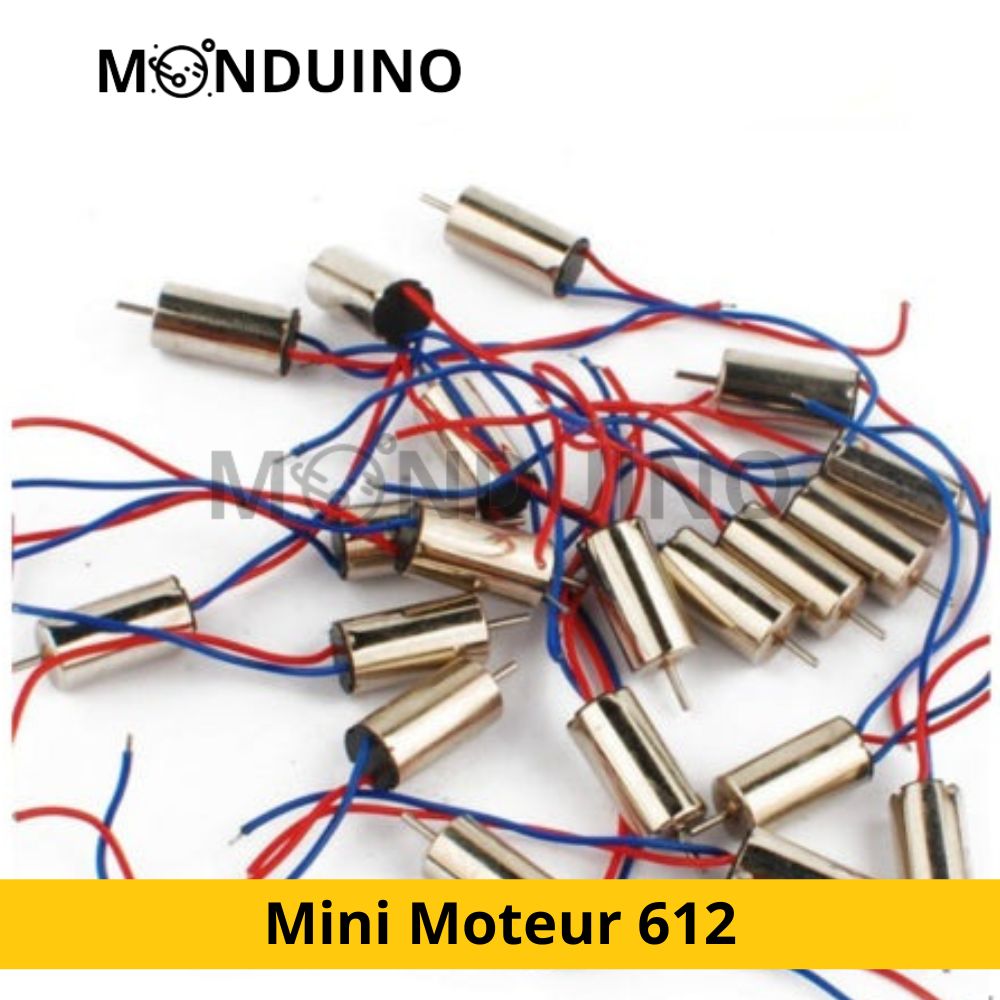 Mini Moteur 612 pour drone 6*12.5mm 3V 3700 tr/min 0.8mm