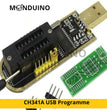 CH341A USB Programmer 24/25 Serial Burner BIOS Writer SPI Flash &amp; CH341A Programmiergerät mit Stiftleiste und Adapterplatine