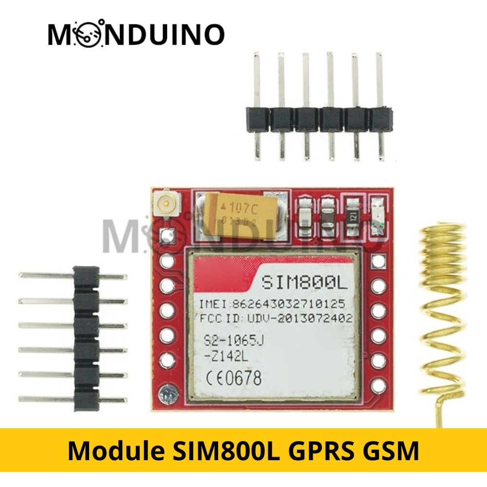 Module SIM800L GPRS GSM le plus compact avec carte MicroSIM, carte de base quadri-bande et port série TTL