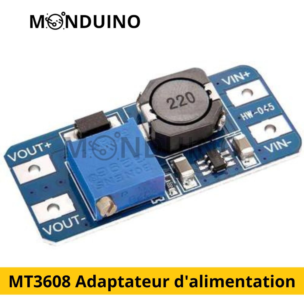 MT3608 DC-DC power adapter step-up module