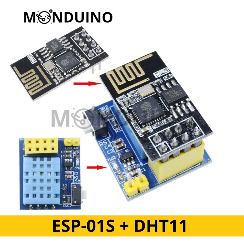 ESP-01S with Adapter for ESP8266 ESP-01 NRF24L01