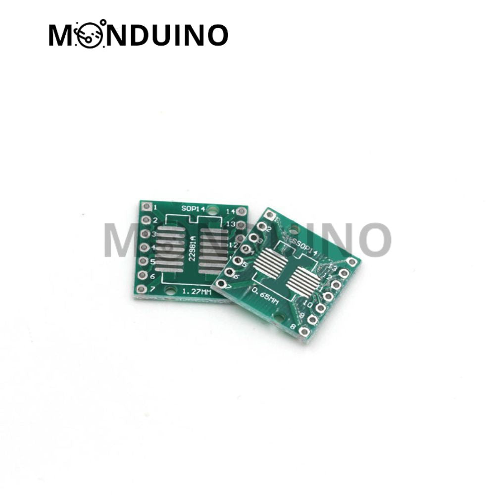 Circuit adaptateur SMD vers DIP - PCB SOP8 SOP10 SOP14 SOP16 SOP20 SOP24 SOP28