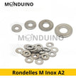 Rondelles Moyennes M Inox A2 - M1.6 M2 M2.5 M3 M4 M5 M6 M8 - Lots 5