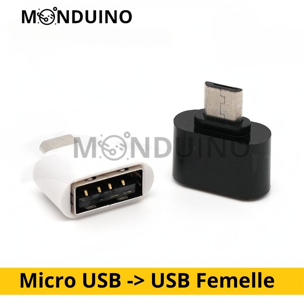 Adaptateur Micro USB vers USB Femelle OTG - Universel Téléphone Tablette