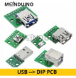 Connecteur USB to DIP pin PCB - Adaptateur Mâle / Femelle / Micro convertisseur