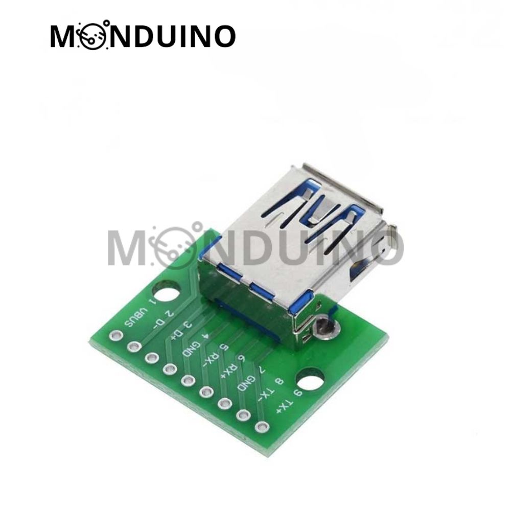 Connecteur USB to DIP pin PCB - Adaptateur Mâle / Femelle / Micro convertisseur