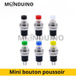 PBS-110 Mini bouton poussoir momentané rond 7 mm - 6 Couleurs