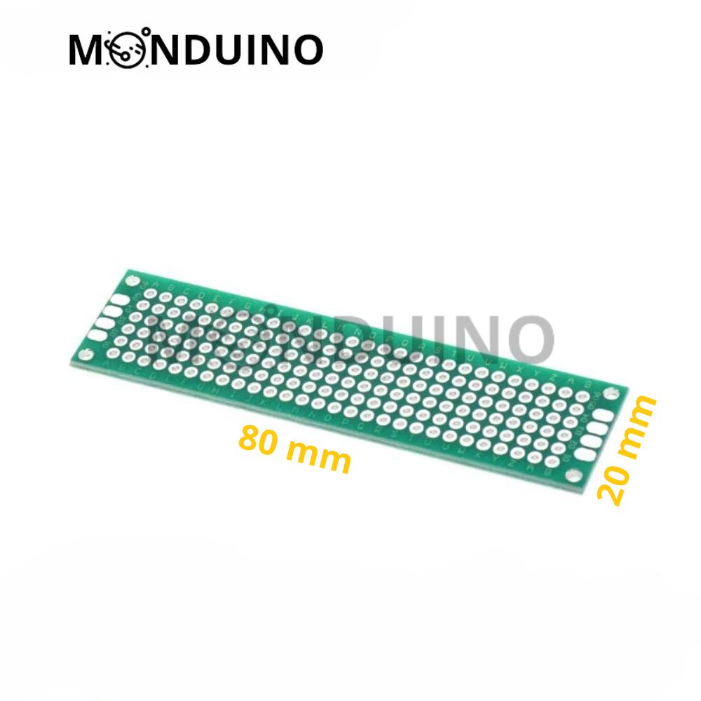 Carte Prototypage PCB Board perforée 2.54mm Double face - Dimensions au choix