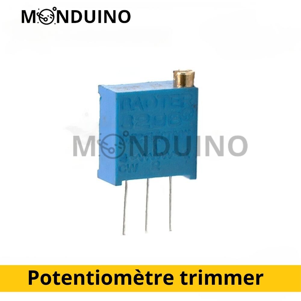 Potentiomètres multi-tours trimmer bleu - 500R 1K 2K 5K 10K 20K 50K 100K 200K 1M