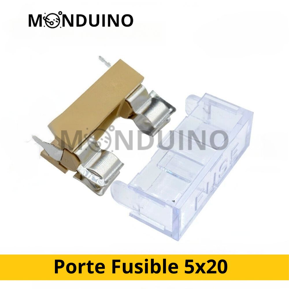 Porte fusible 5x20mm à souder - Support pour circuit PCB avec capot Fuse holder