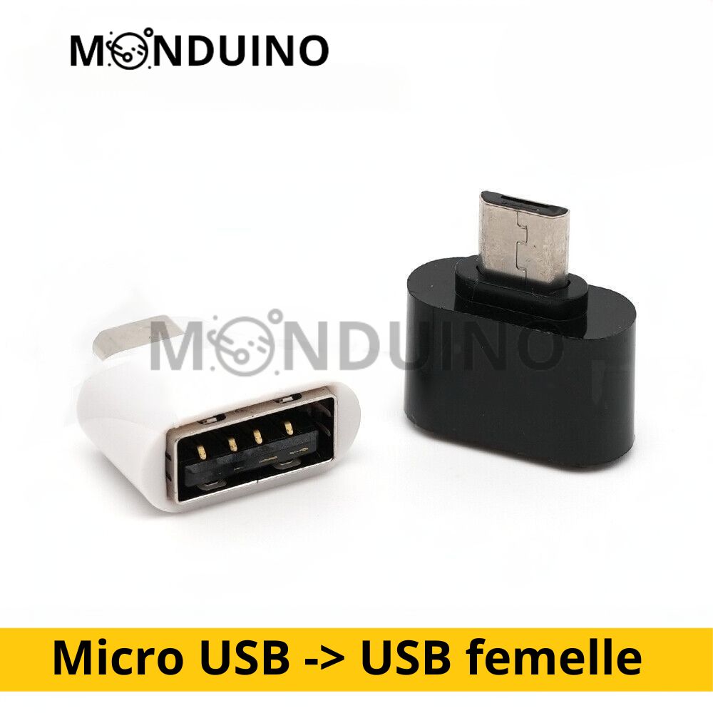 Adaptateur Micro USB vers USB Femelle OTG - Universel Téléphone Tablette