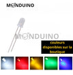 LED Jaune 5mm diffusant - Lot 10 à 100 pcs - LED Diffused Yellow fog