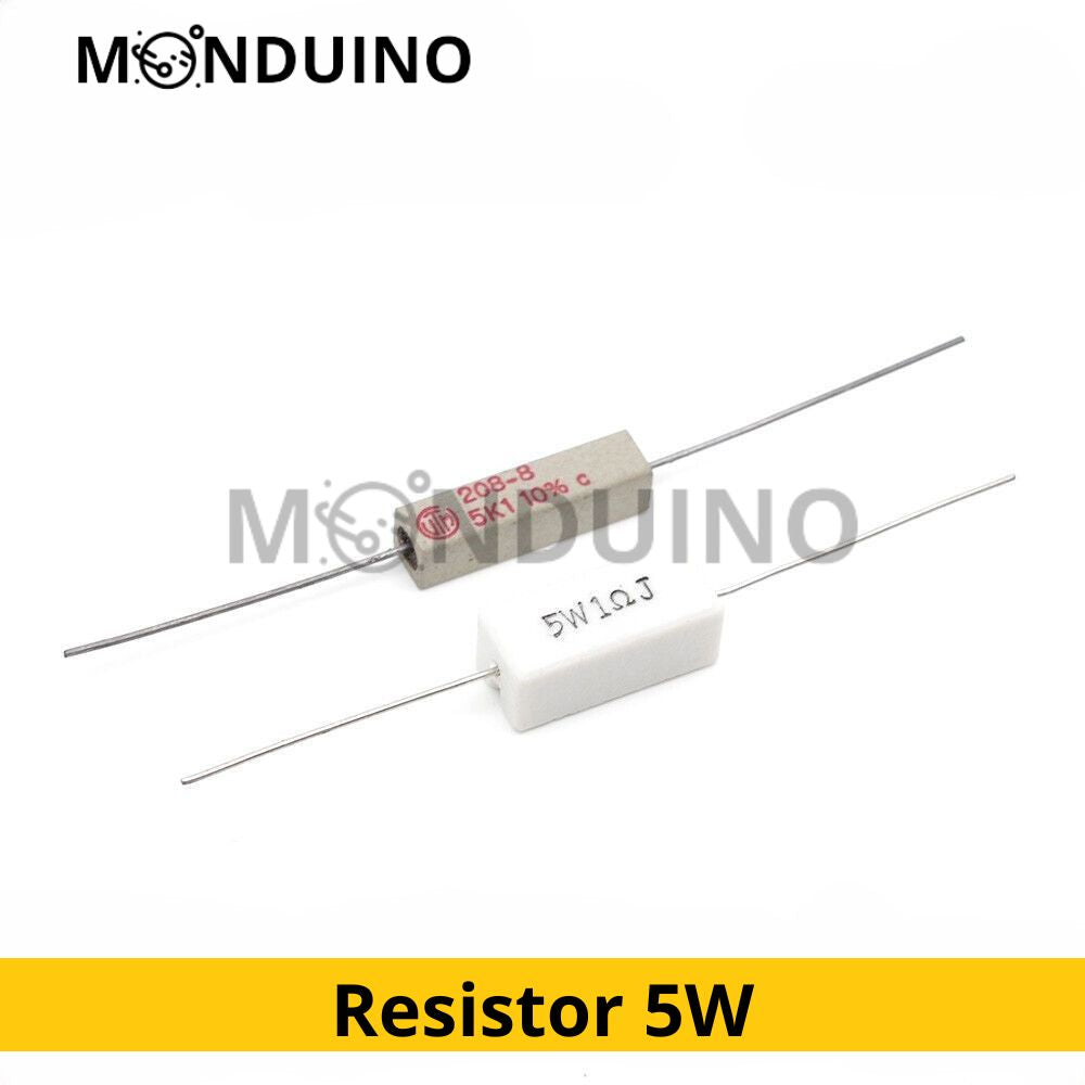 Résistance de puissance 5W 0.22 ohm à 10K Resistor ciment céramique