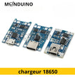 TP4056 Module chargeur 18650 batterie LiPo Lithium 1A avec protection décharge