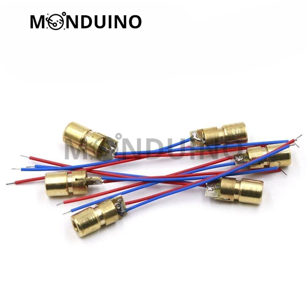 Module LASER Rouge 5V 650nm - DIY mini diode 6mm 5 mW