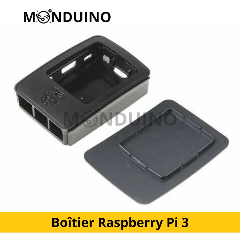 Boîtier noir pour carte Raspberry Pi 3
