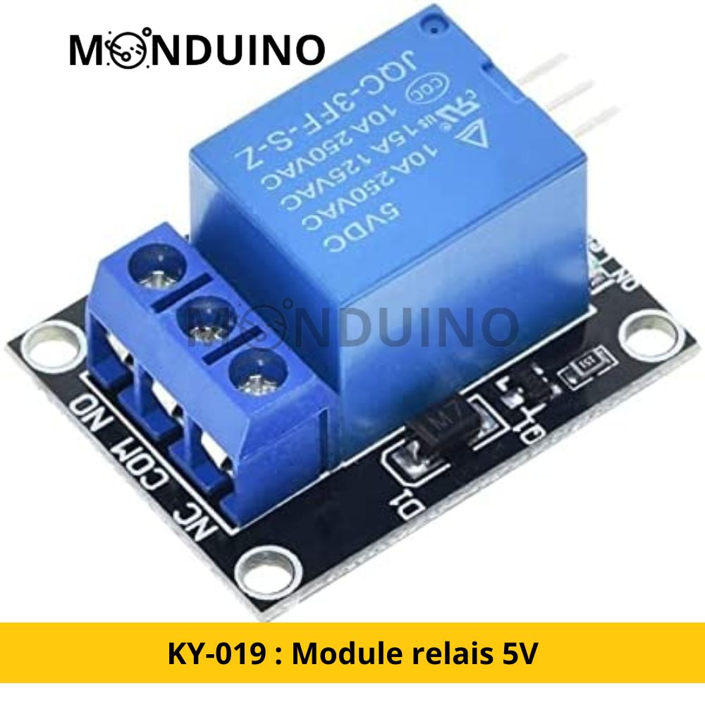 KY-019 : Module relais 5V pour Arduino et Raspberry Pi