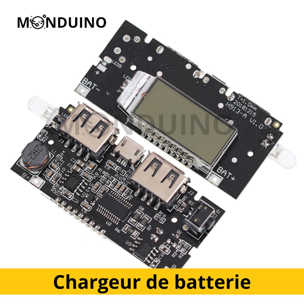 USB 18650 Battery Charger 5V 1A and 2.1A Mobile Power Bank 18650 PCB