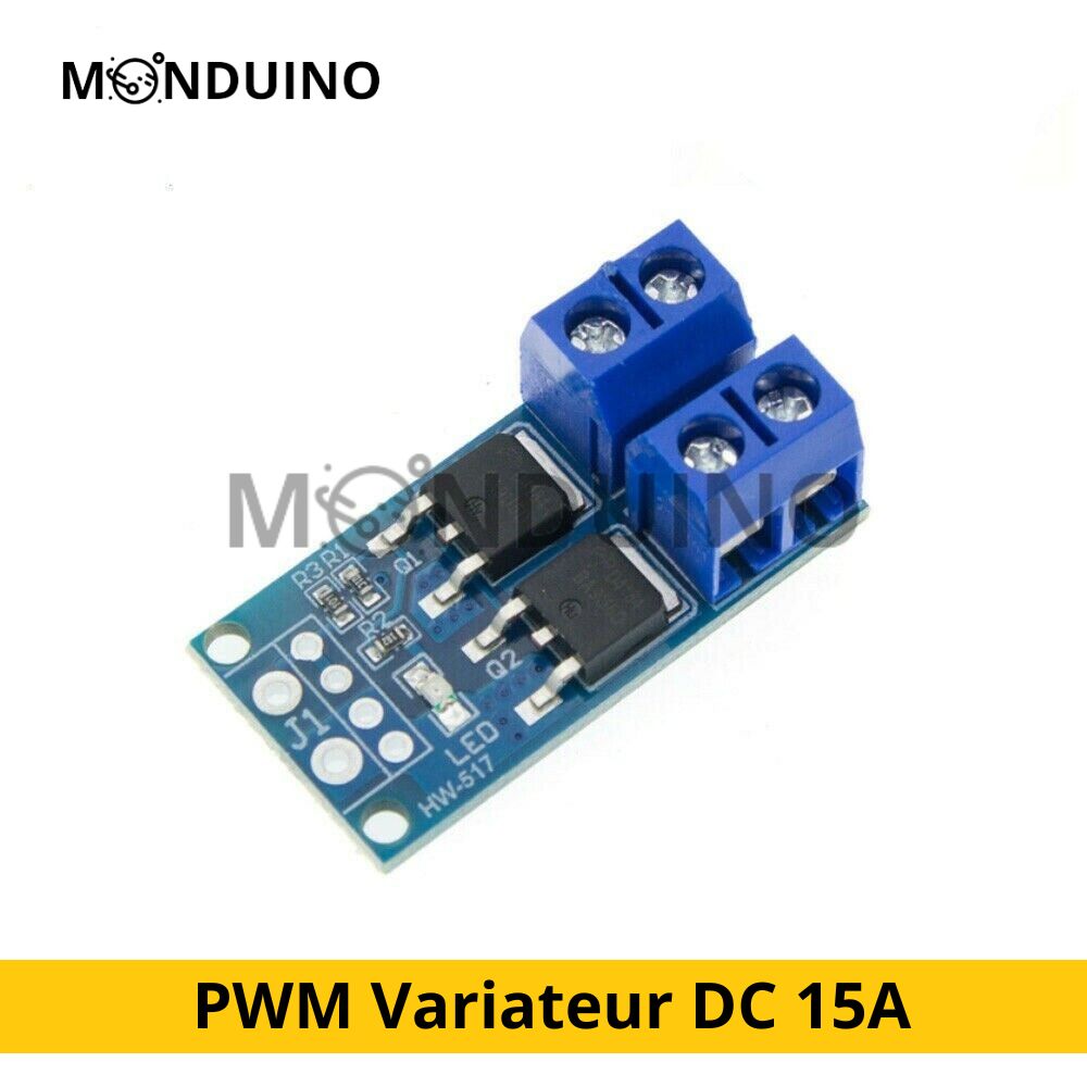 Module PWM Variateur de vitesse moteur DC 15A - 5-36V 400W - MOSFET D4184