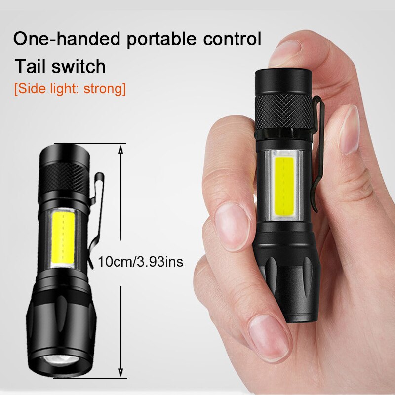 Mini Torch LED 3 Modes Rechargeable USB Puissante