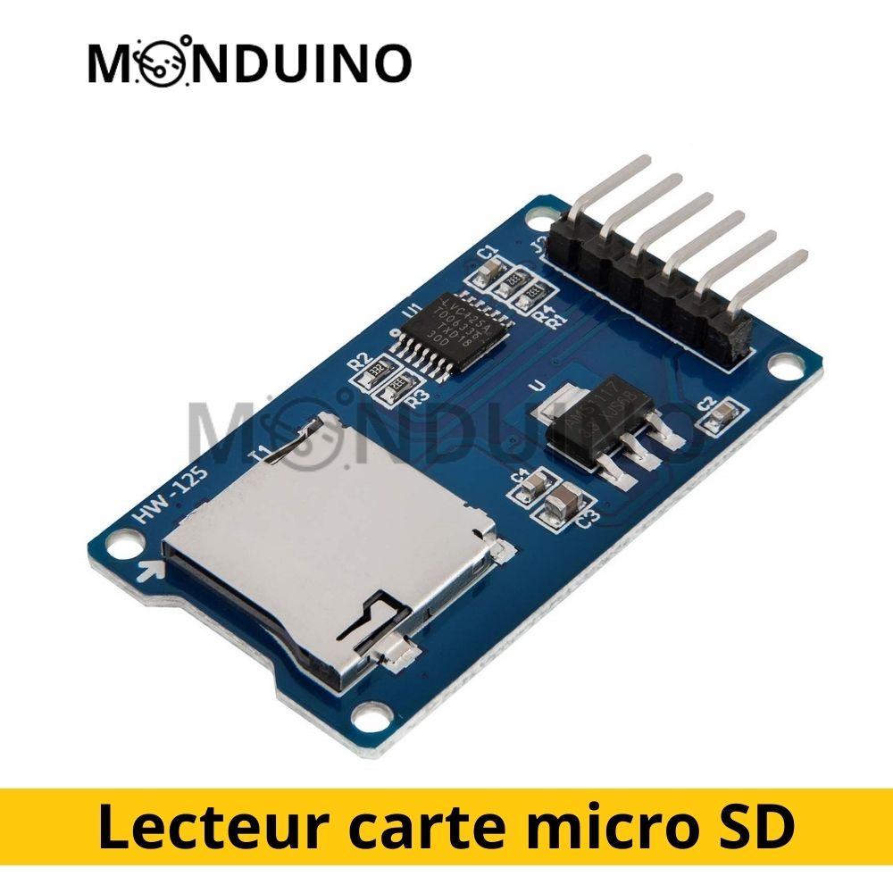 Lecteur de carte micro SD pour Arduino - Micro SD TF Card Module SPI