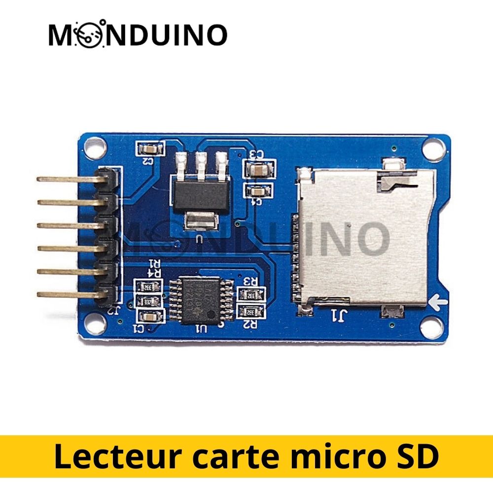 Lecteur de carte micro SD pour Arduino - Micro SD TF Card Module SPI