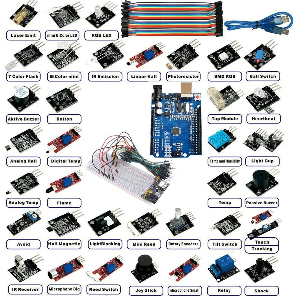 Kit Arduino starter avec 37 modules, Starter Kit