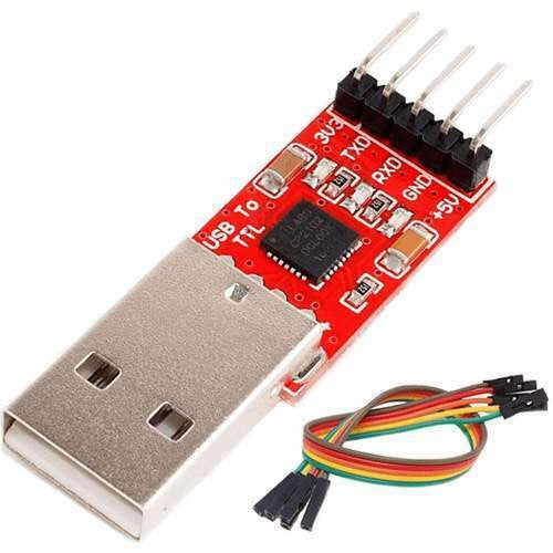 Convertisseur USB vers TTL CP2102 HW-598 pour 3,3 V et 5 V avec câble Arduino