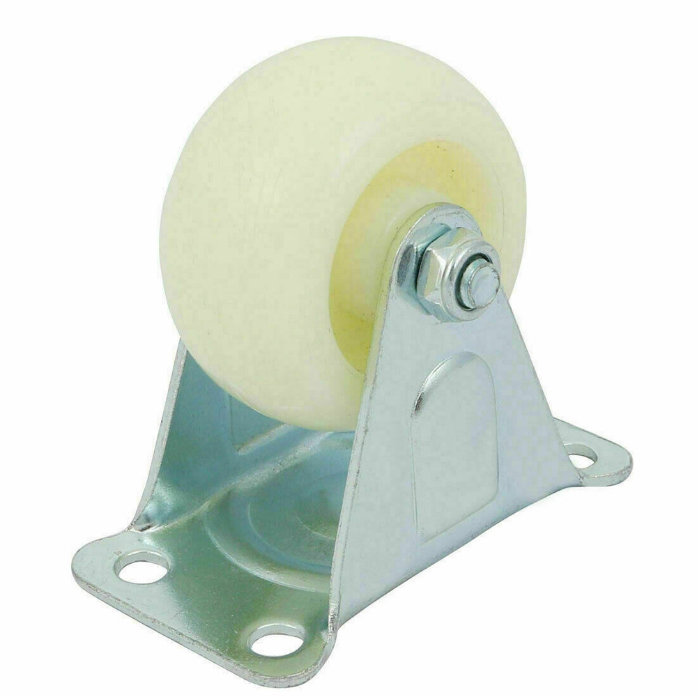 Inch Dia Single Wheel Rigid Top Plate Fixed Rolling Caster Roller (5PCS)