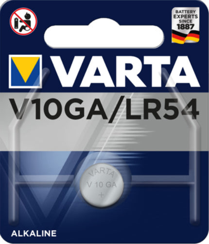 VARTA "Electronics" alkaline button battery V10GA LR54 1.5 volt 